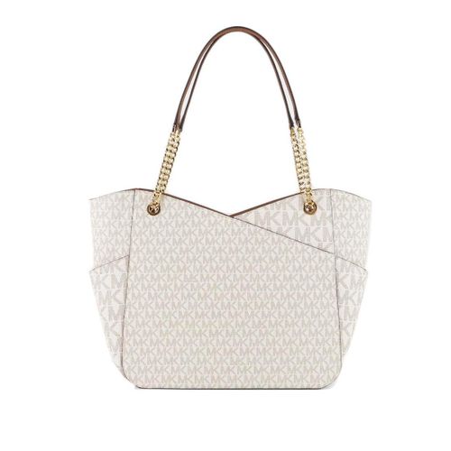 Mich@el Kors Jet Set Grand sac à bandoulière avec logo signature, vanille, Fourre-tout