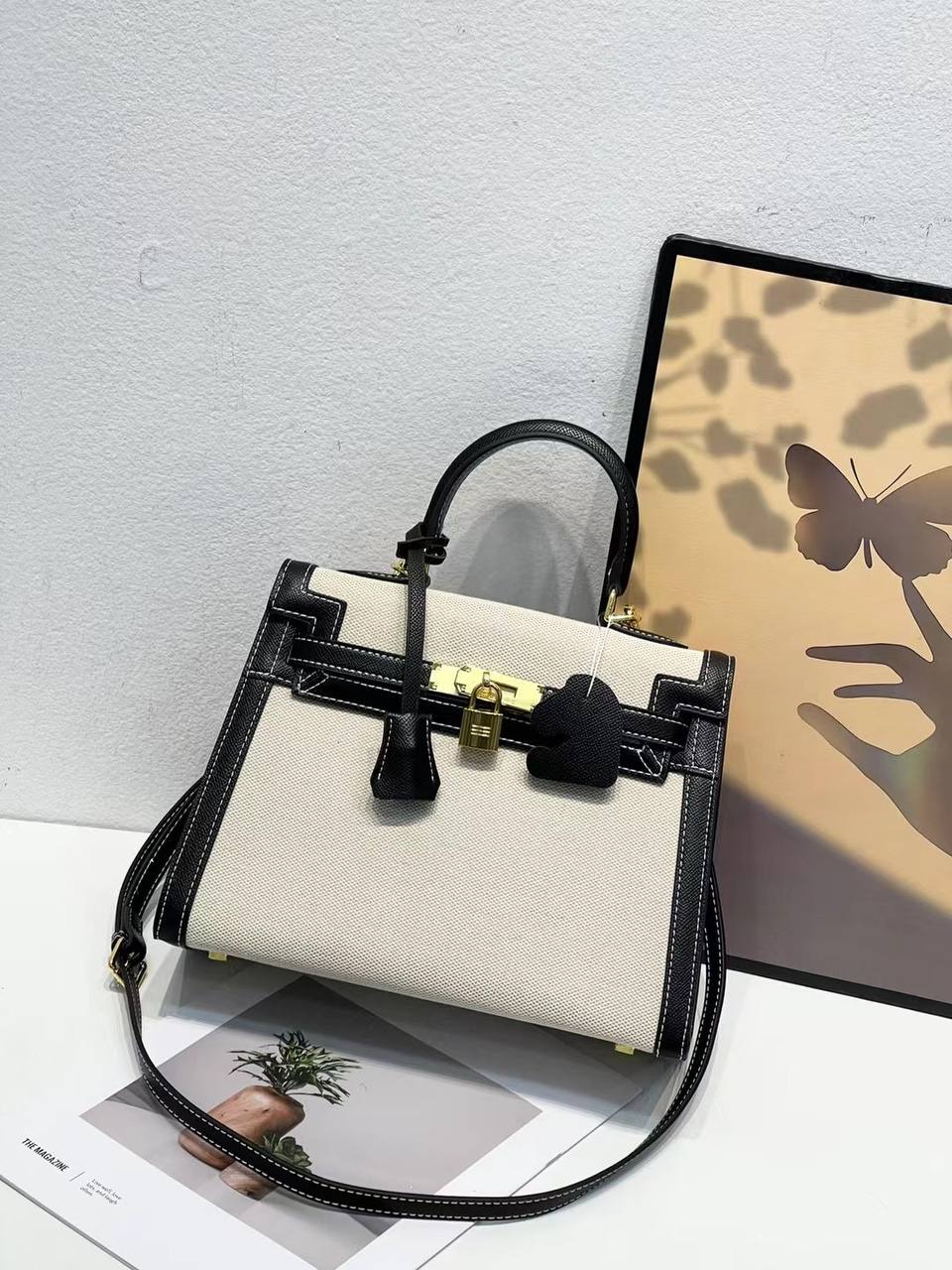 HRMS Sacs à main en toile noirs