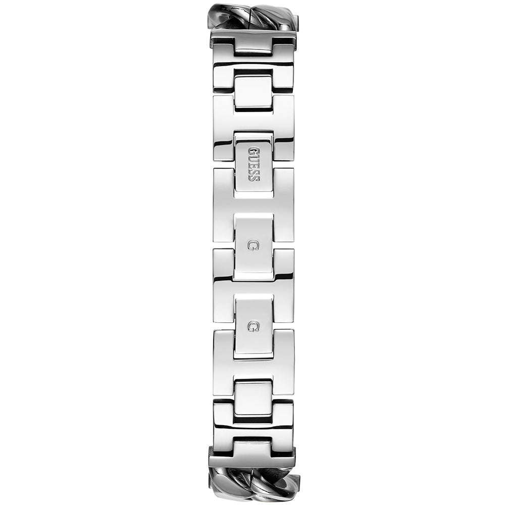 Montre Guess Vanity avec cadran argenté et bracelet en acier argenté pour femme - W1029L1