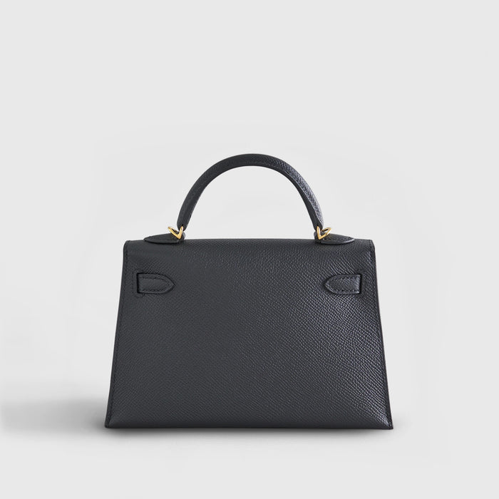 Hermès Kelly Mini Epsom Sellier Noir Or