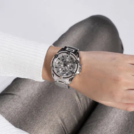 Guess Montre femme en acier inoxydable