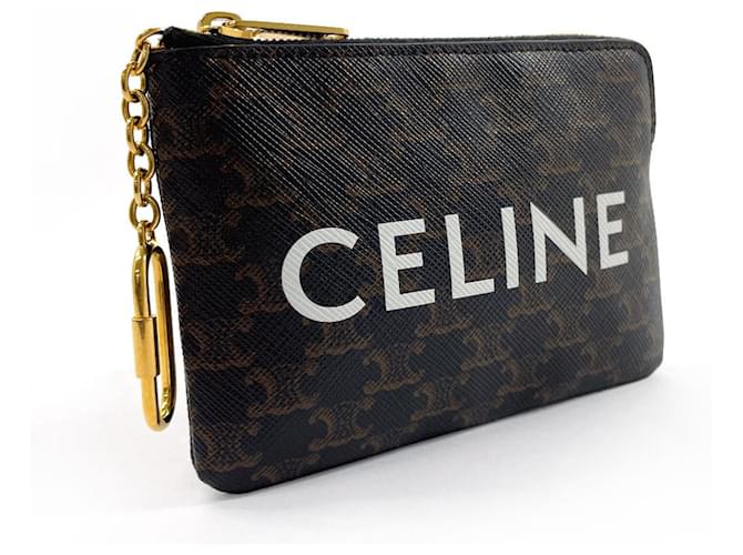 Cêlinë Pochette à pièces et cartes Triomphe Celine Noir