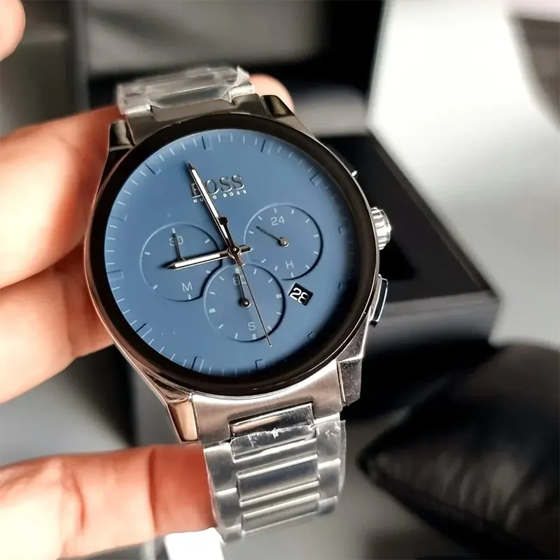 Hugô Bôss Peak Blue Dial Quartz Men's Watch- 1513763