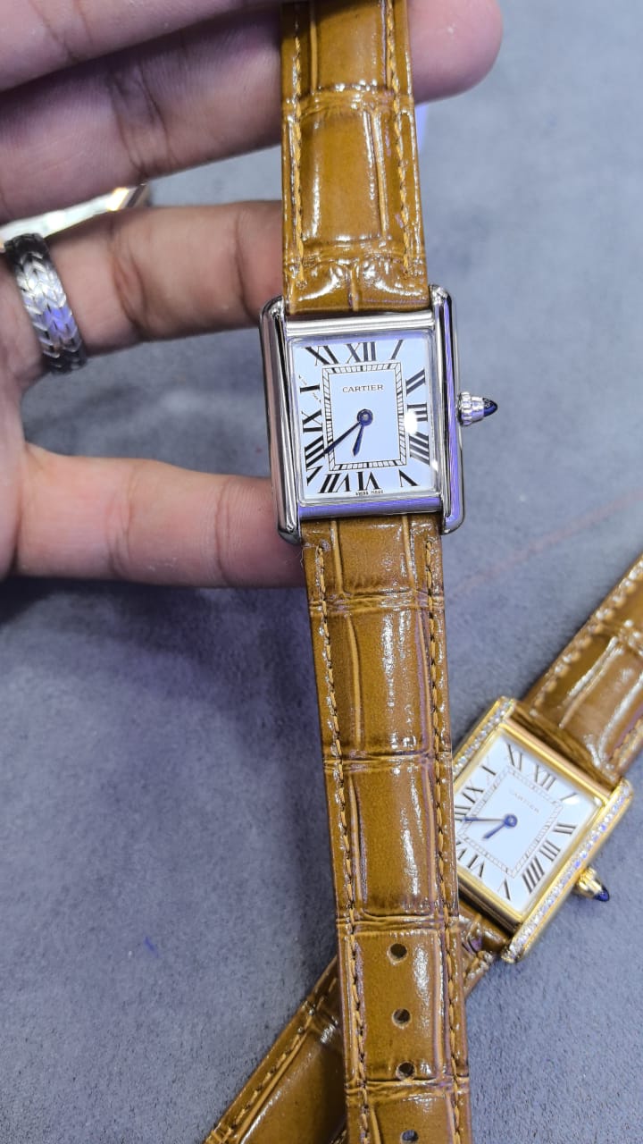 Cartier Tank Must – Silver ceinture Brun