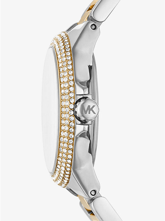 Mich@el Kors
Petite montre Camille bicolore avec pierres pavées