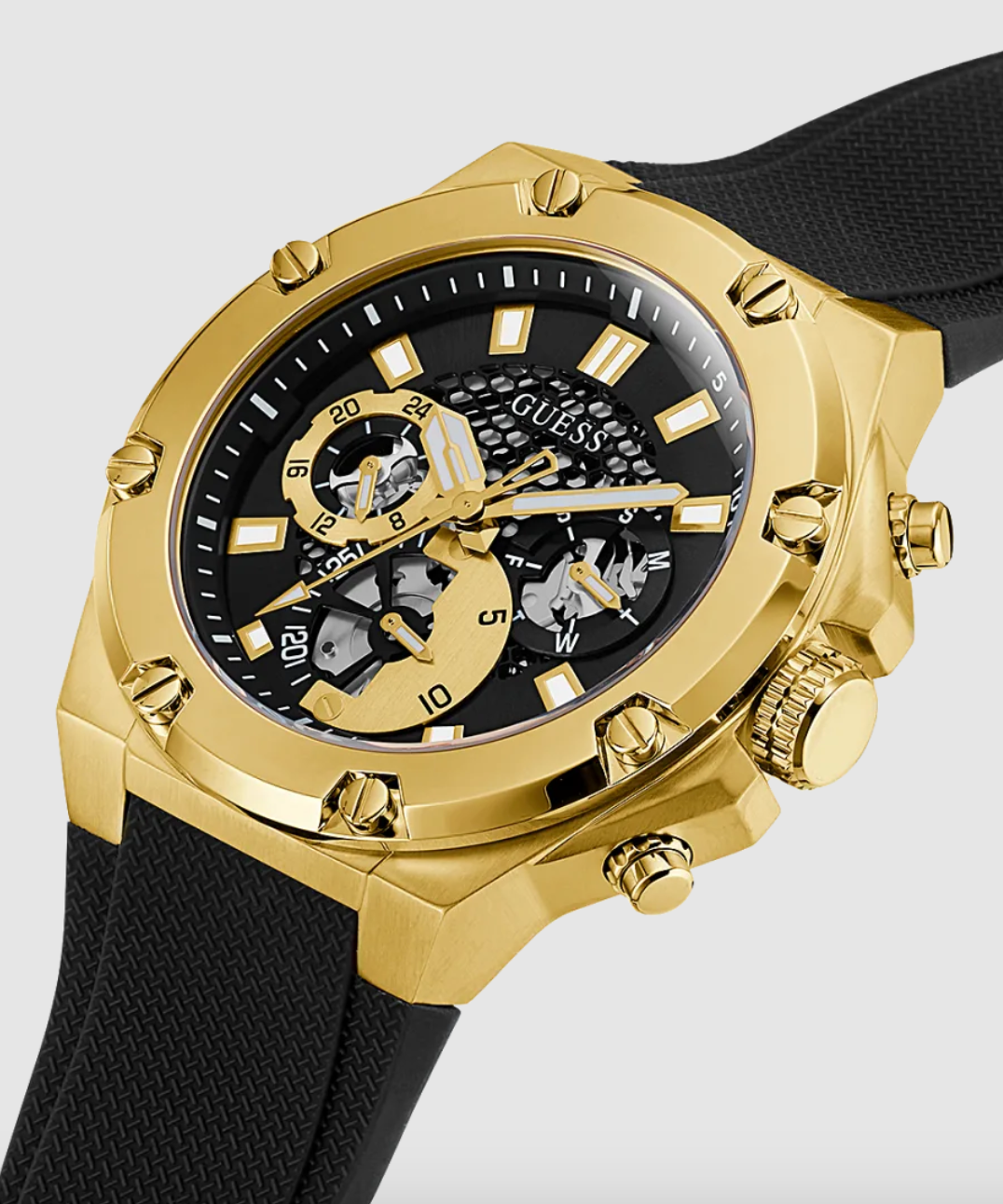Montre Guess pour Homme Third Gear Dorée
