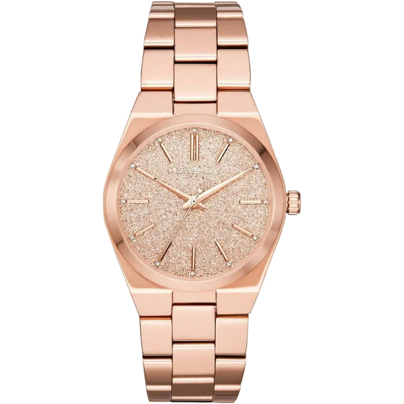 Michael Kors Montre Channing couleur or rose