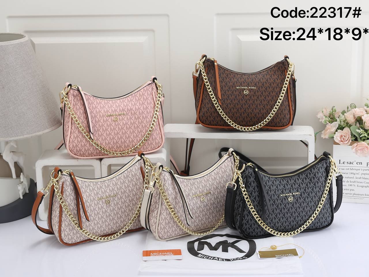 Mich@el Kors
Petite pochette Jet Set Charm à logo