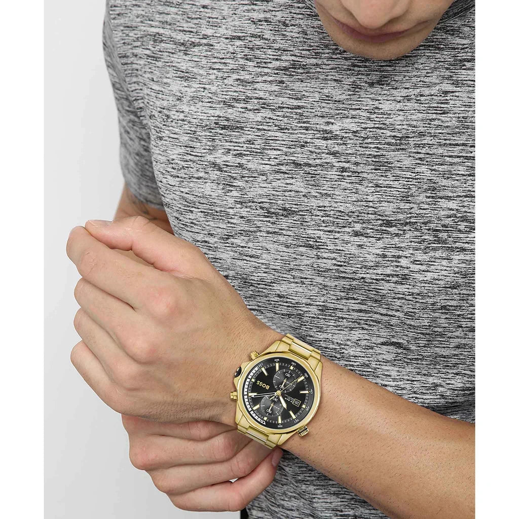 Montre Hugô Bôss Globetrotter Chronographe Pour Homme - 1513932