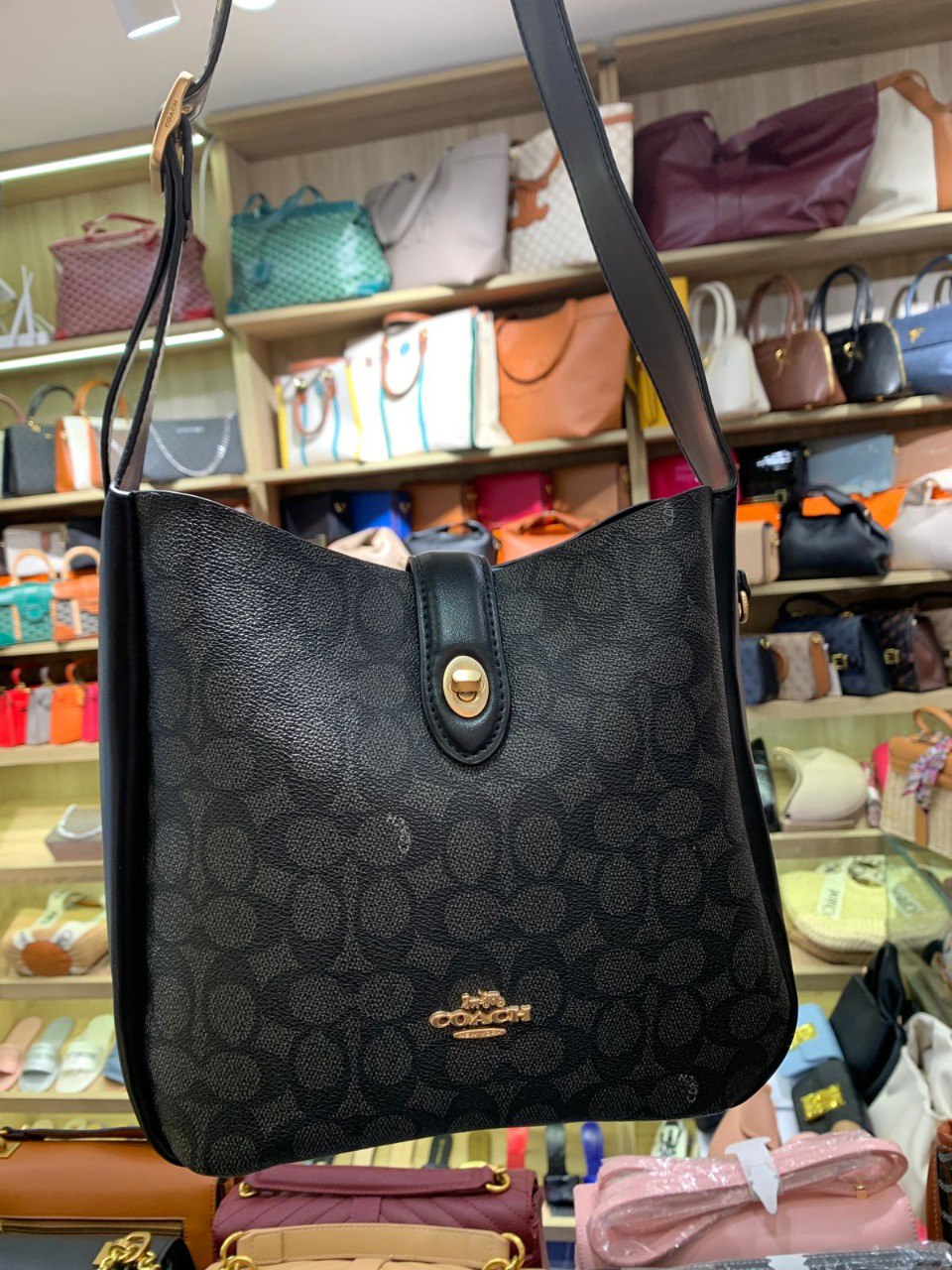 Co@ch Hadley Convertible Crossbody In Signature Canvas