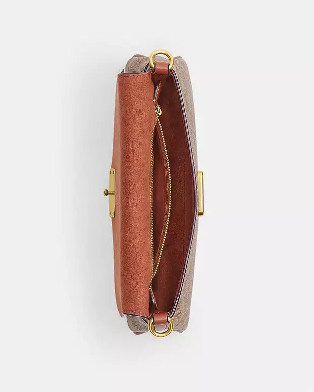 Sac Coach bandoulière Jet en toile Signature