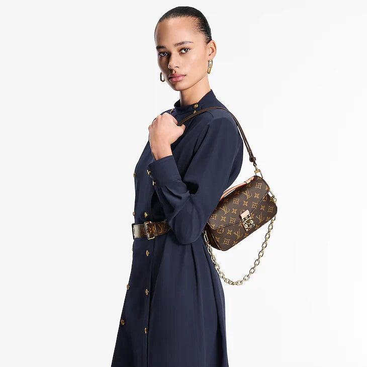 LV Pochette Métis East West En cuir