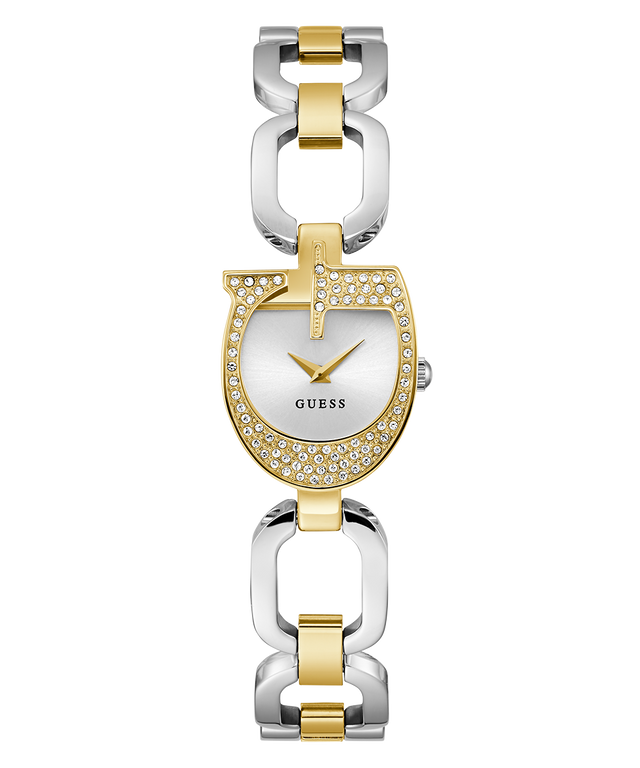Montre analogique bicolore dorée GUESS pour femme