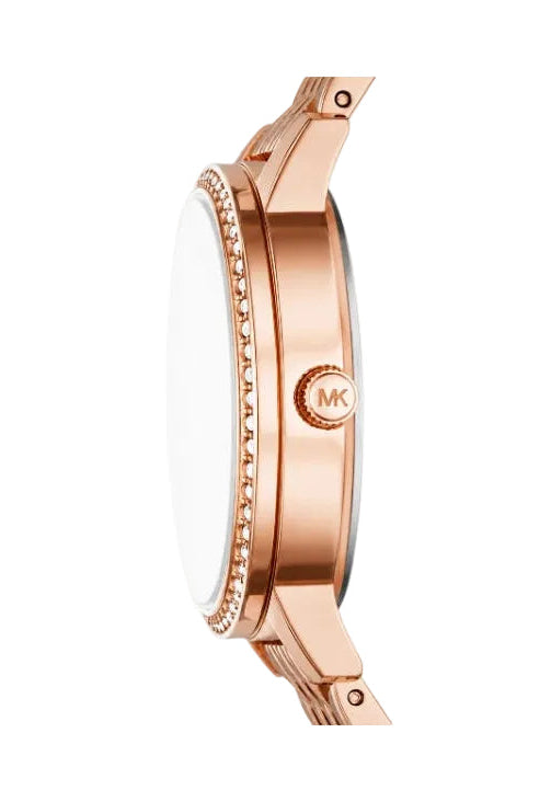 Montre Femme Michael Kors Melissa Set MK1052 or rose bracelet maillons acier