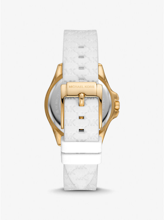 Mich@el Kors Outlet
Montre Pilot miniature dorée en silicone à pavé et à logo