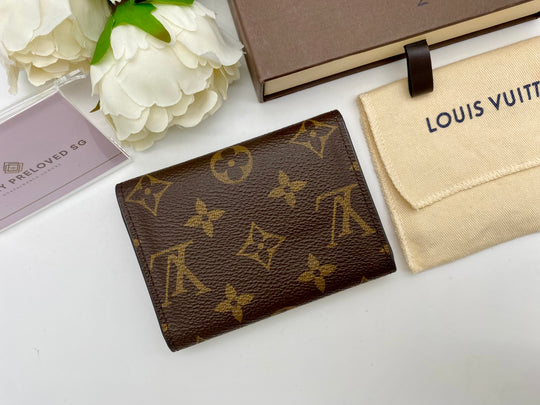 LV - Porte-monnaie Rosalie Monogram Marron/Rose Ballerine