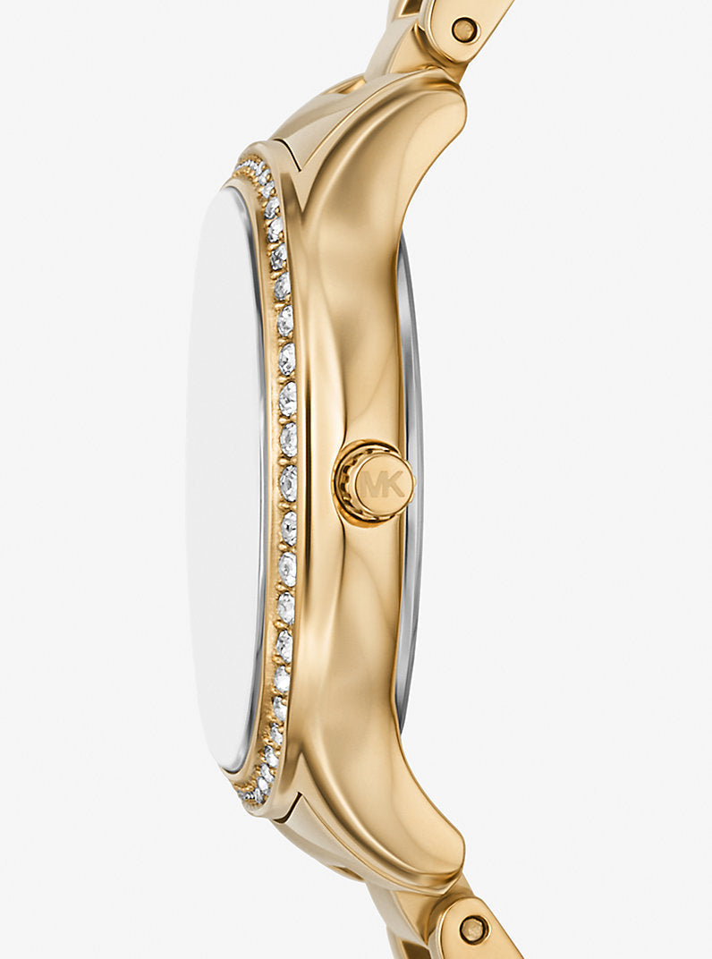 Michael Kors
Mini montre Sage dorée à pierres pavées