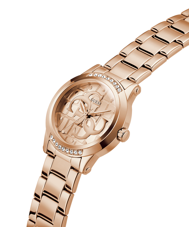 Montre analogique GUESS pour femme, couleur or rose 36 mm
