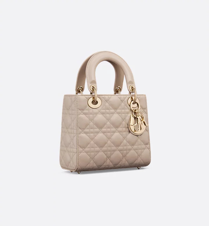 Sac Ladÿ Diôr My ABCDiôr Small
d'agneau Cannage beige poudre