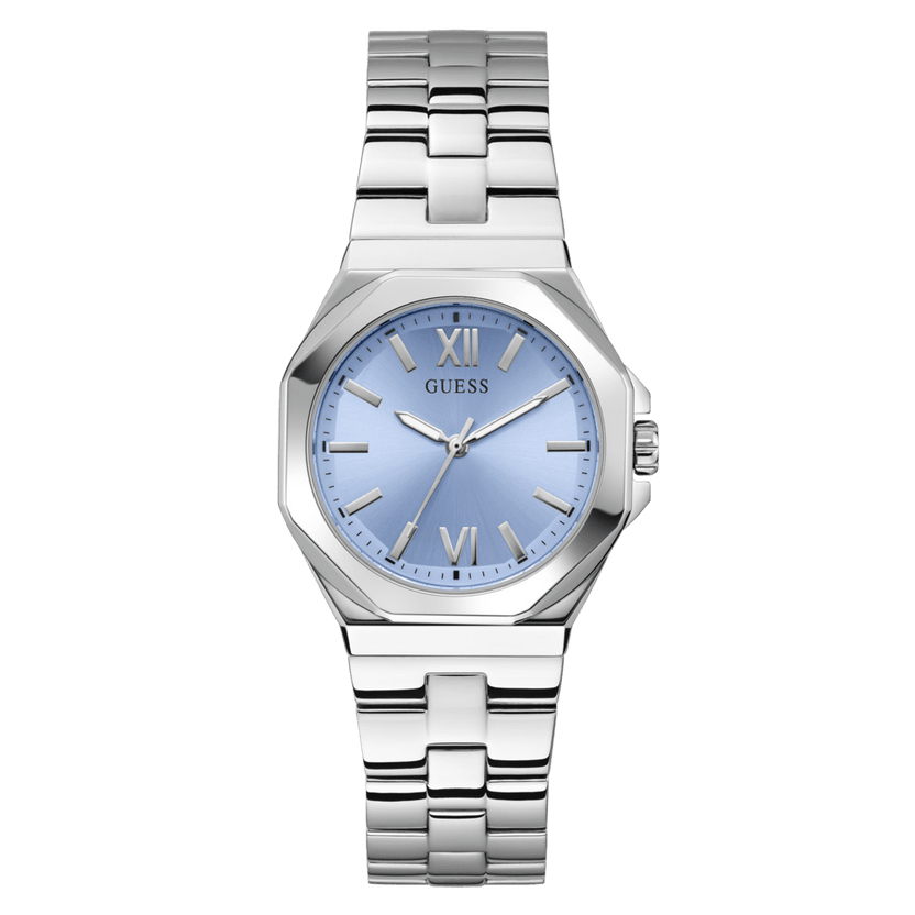 GUESS Ladies Silver Tone Analogue Watch GW0873L1