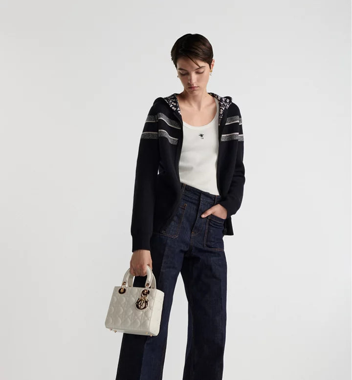 Sac Ladÿ Diôr My ABCDiôr Small
d'agneau Cannage couleur latte