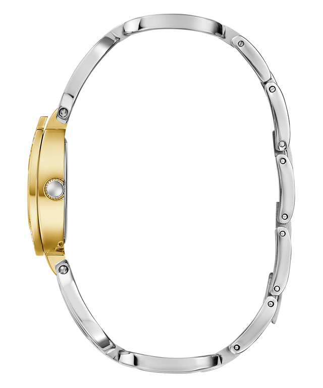 Montre analogique bicolore dorée GUESS pour femme
