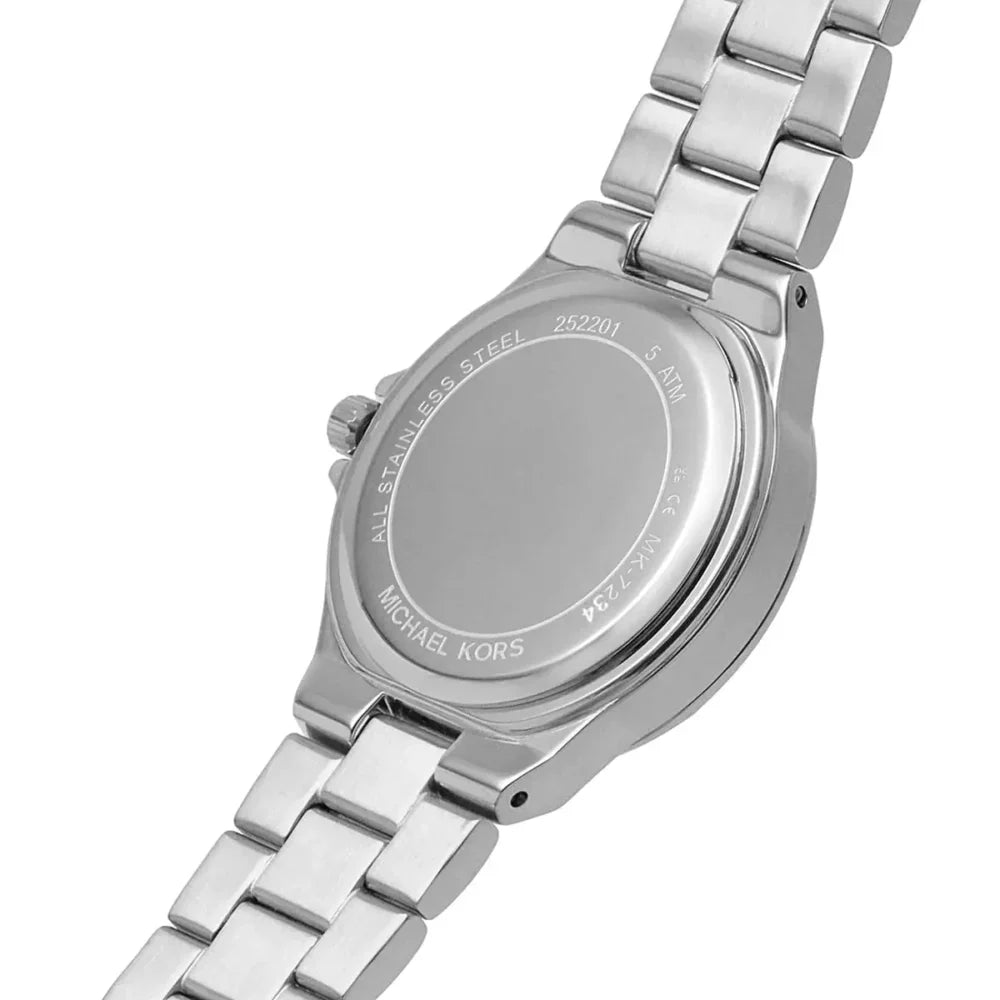 Michael Kors Montre Lennox argentée à logo et à pavé