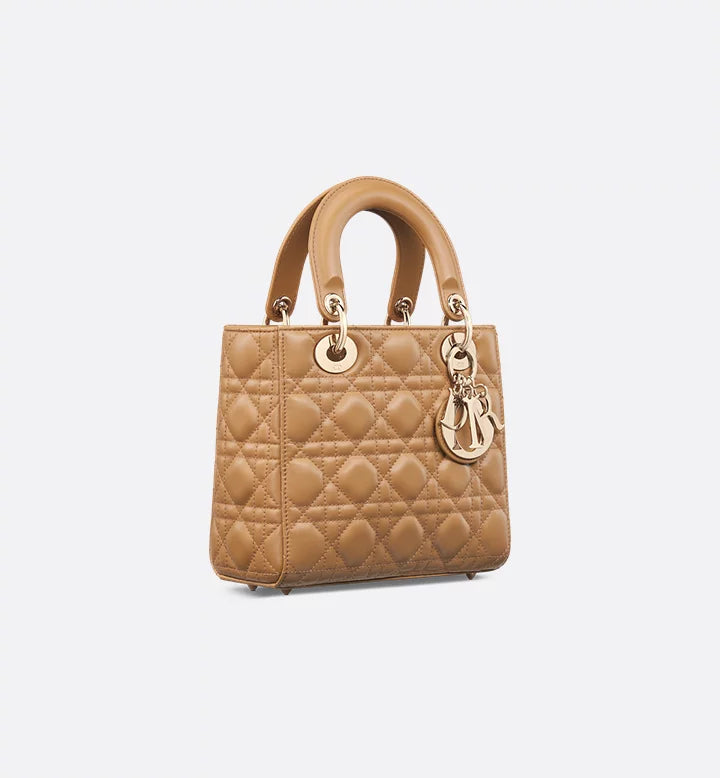 Sac Ladÿ Diôr My ABCDior Small
d'agneau Cannage couleur Light Gold