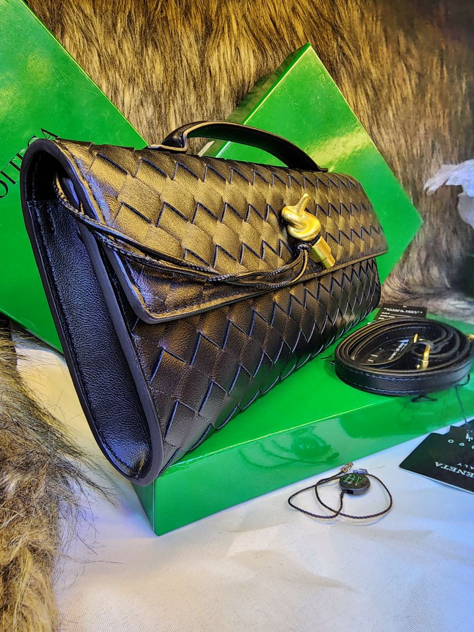 POCHETTE ÉLÉGANTE EMILIA, Noir