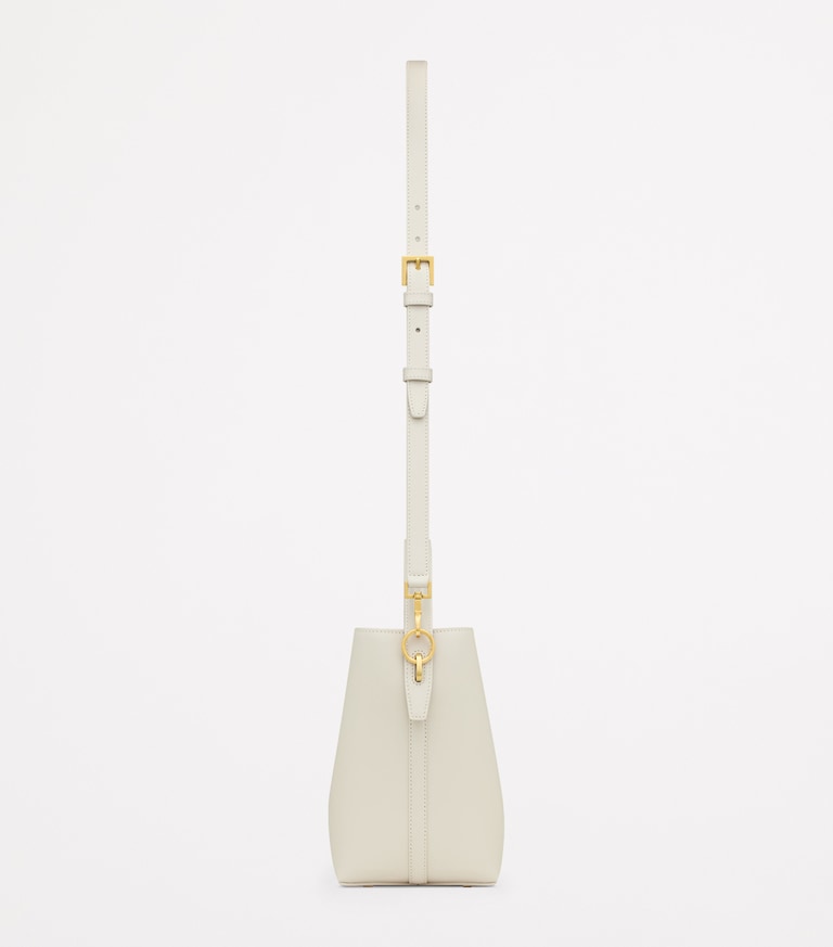 YSL Petit sac seau Le 37 de veau blanc