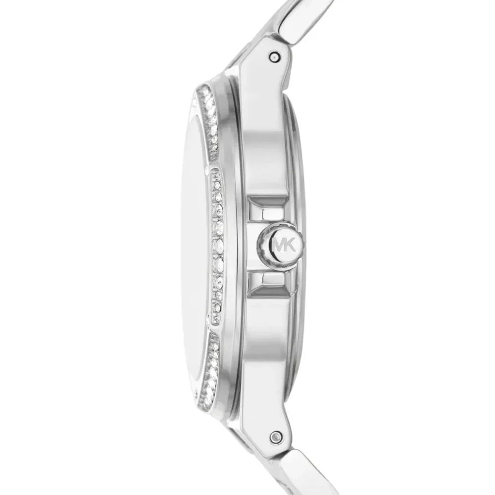 Michael Kors Montre Lennox argentée à logo et à pavé
