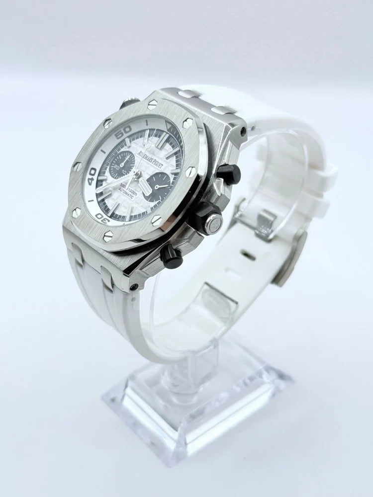 Montre Audemars Piguet Royal Oak Offshore Diver Chronographe Cadran Blanc