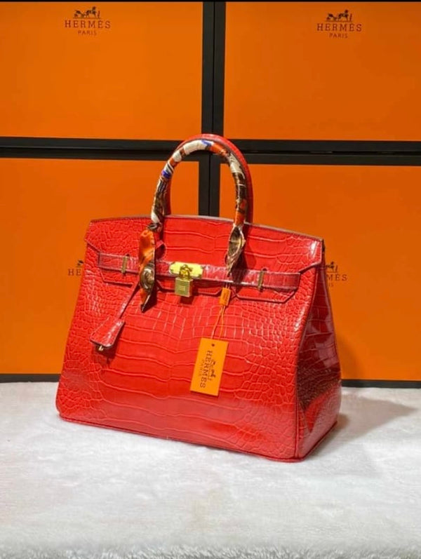 BIRKIN 35 HRMS CROCO ROUGE