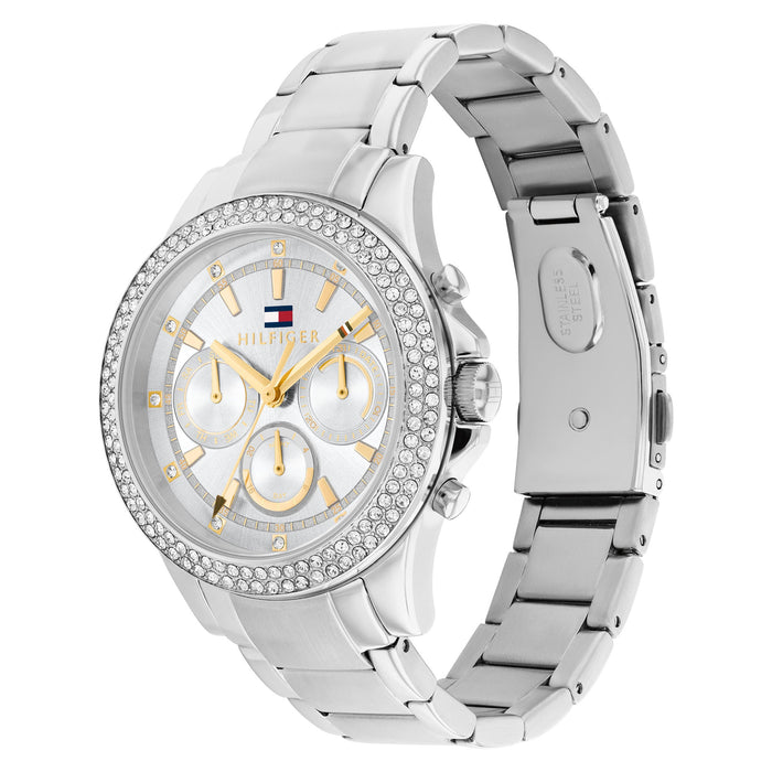 Montre multifonction Tommy Hilfiger en acier argenté pour femme - 1782677