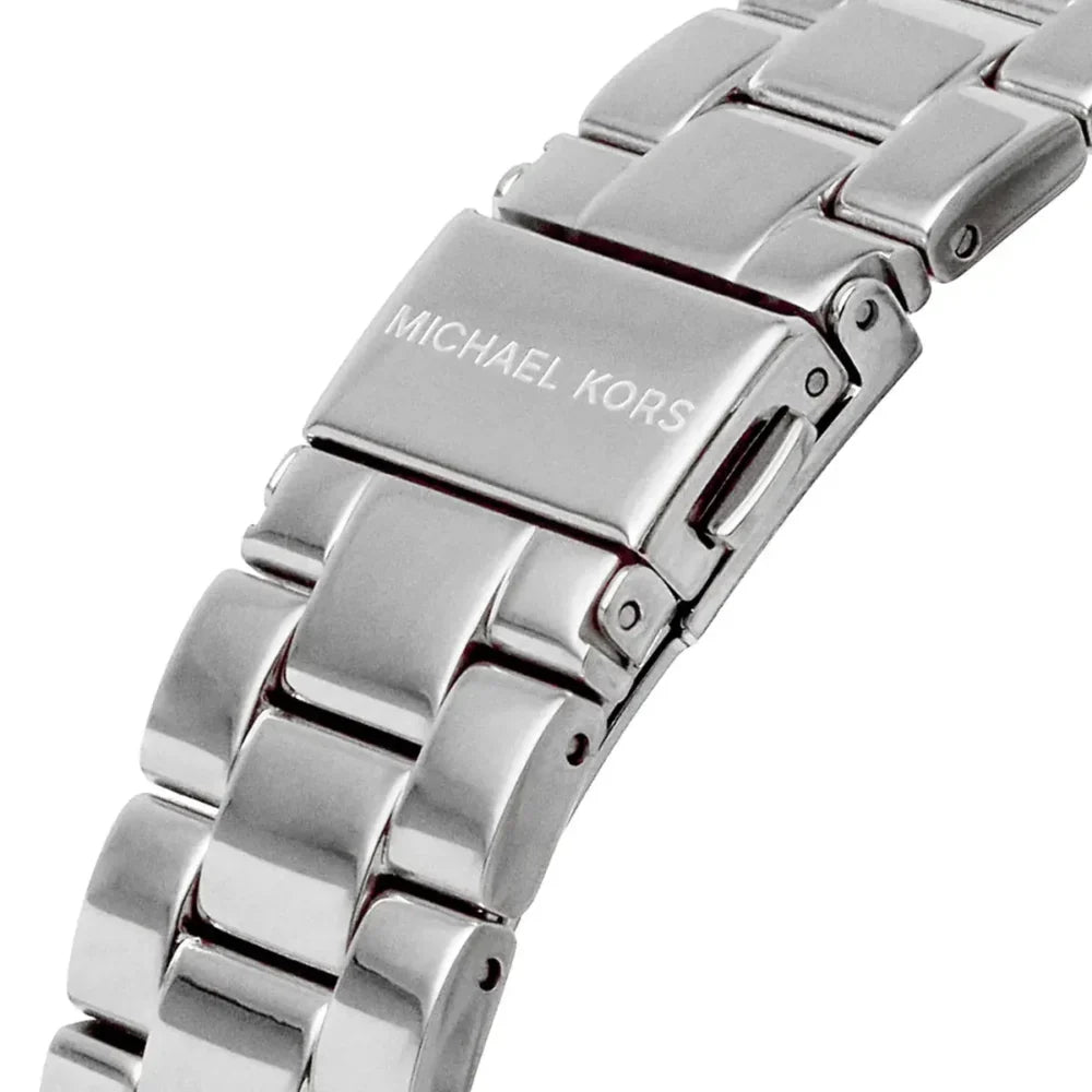 Michael Kors Montre Lennox argentée à logo et à pavé