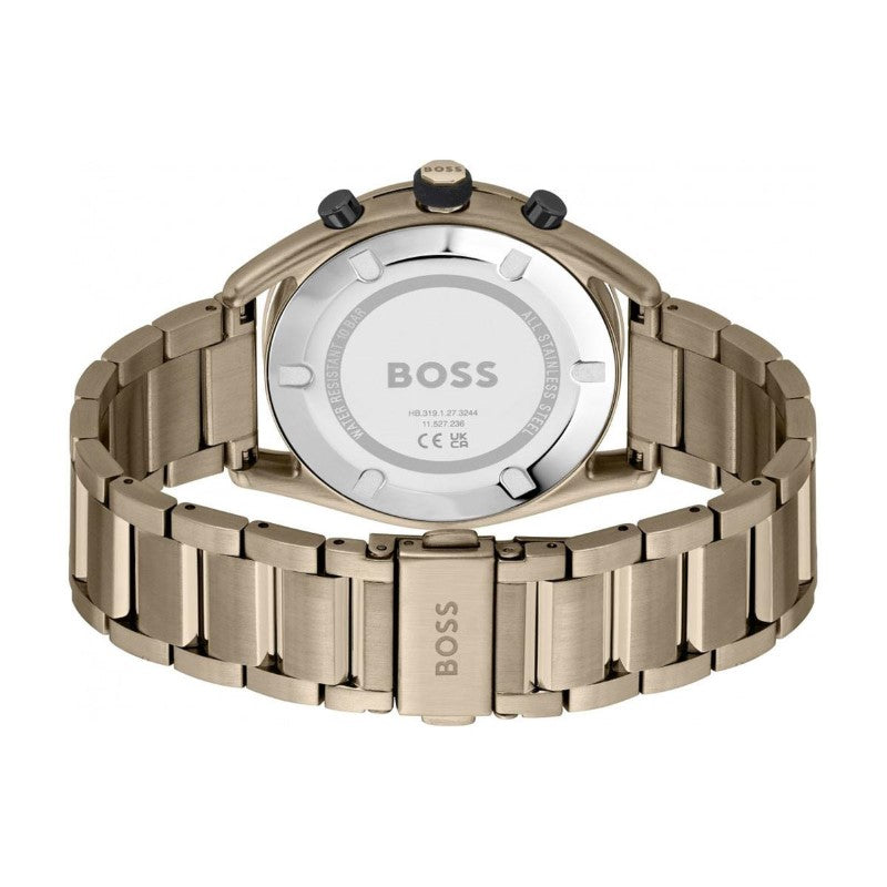 Center Court Beige Goldtone Bracelet Watch 1514027