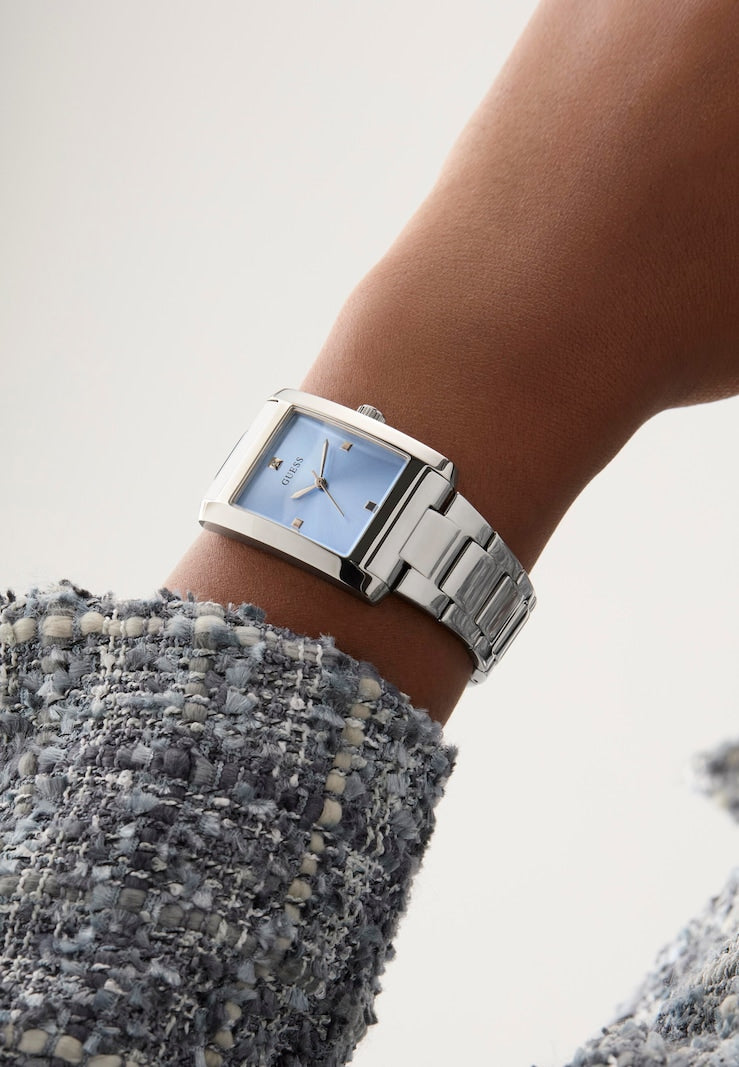 Guess Silver-Tone Analog Watch