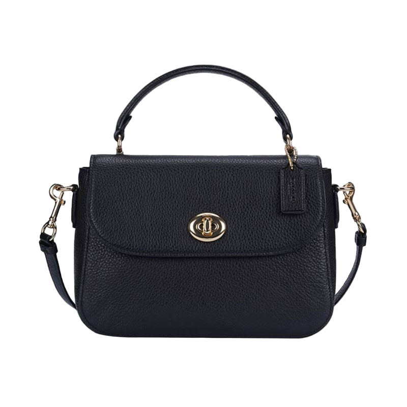 Co@ch Sac à main Marlie à poignée supérieure en toile signature - Noir