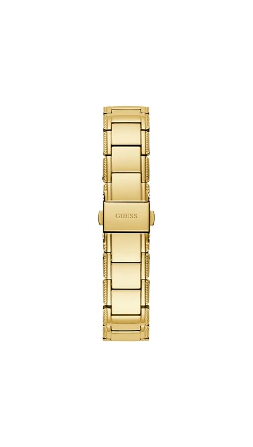 Gûess US Montre analogique pour femme Motif floral Doré