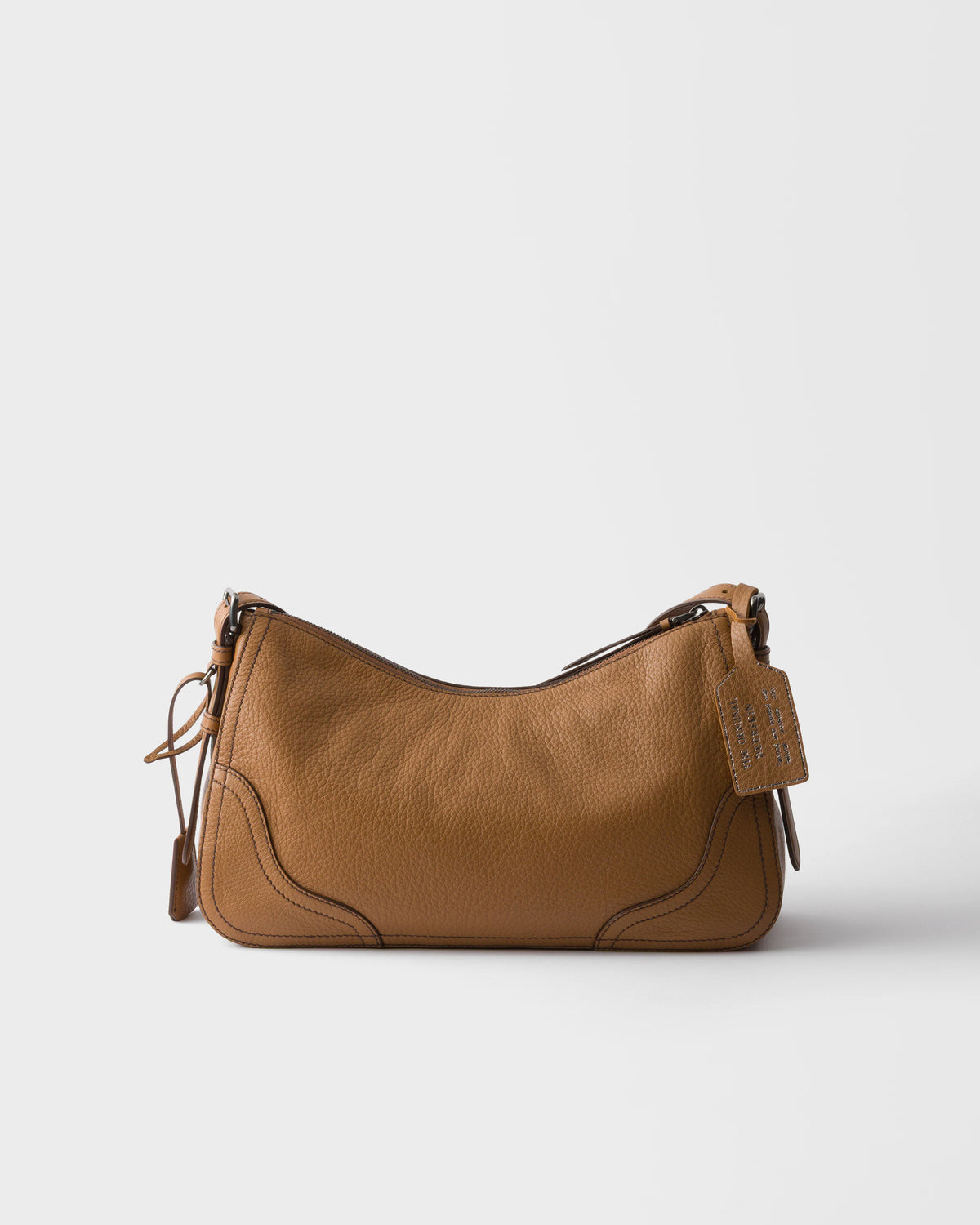 Grand sac porté épaule en cuir Prada Aimée