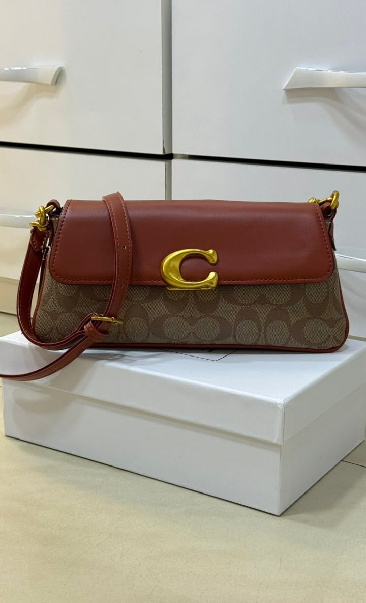 Sac Coach bandoulière Jet en toile Signature