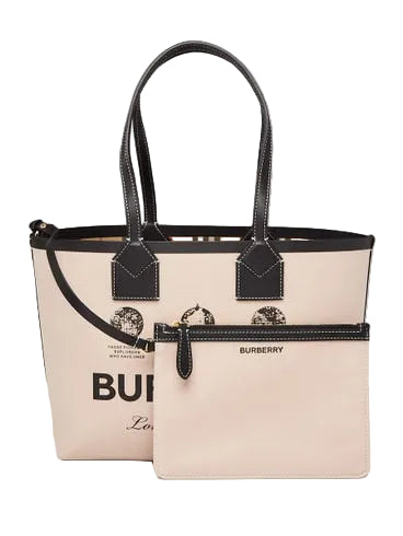 Burberry Sac cabas Heritage moyen en toile beige