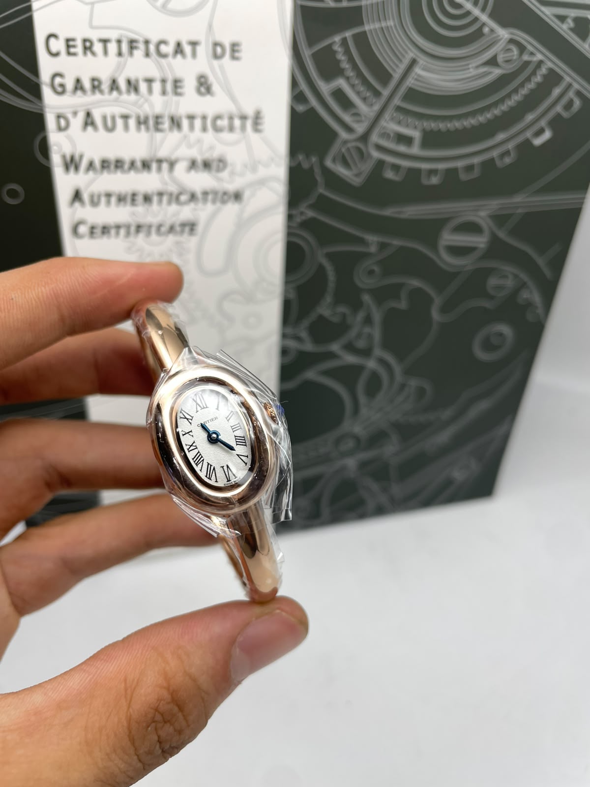 Montre Baignoire De Cartier Rose Gold