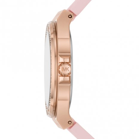 Montre Michael Kors MK7282 Lennox cadran or rose bracelet en silicone rose