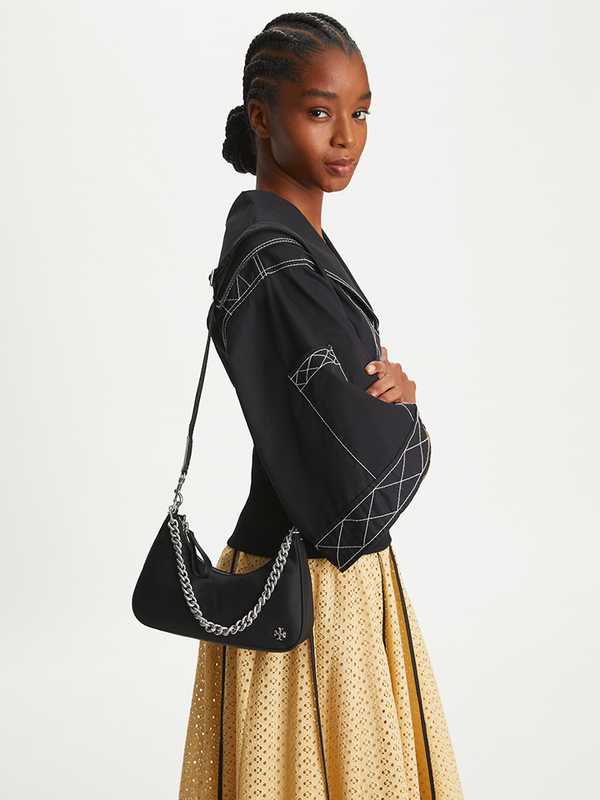 Torÿ Burch Mercer Shoulder Bag Black Shw