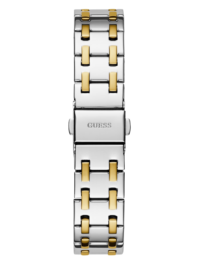 Montre Gûess pour femme GW0770L4, acier doré bicolore avec zircone