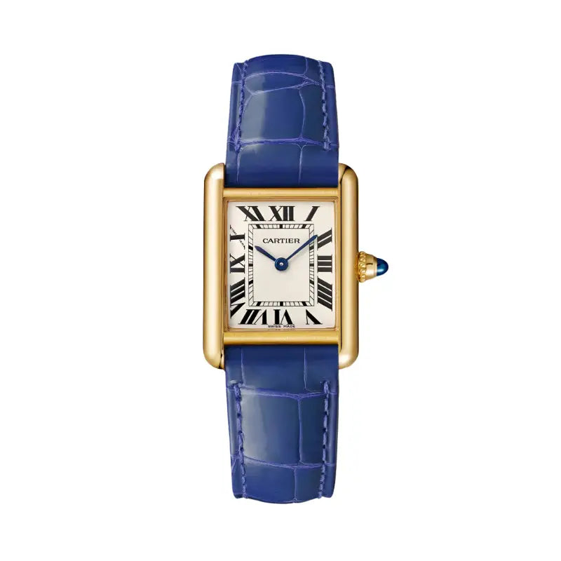 C@rtier Tank Louis – Rose Gold ceinture bleue
