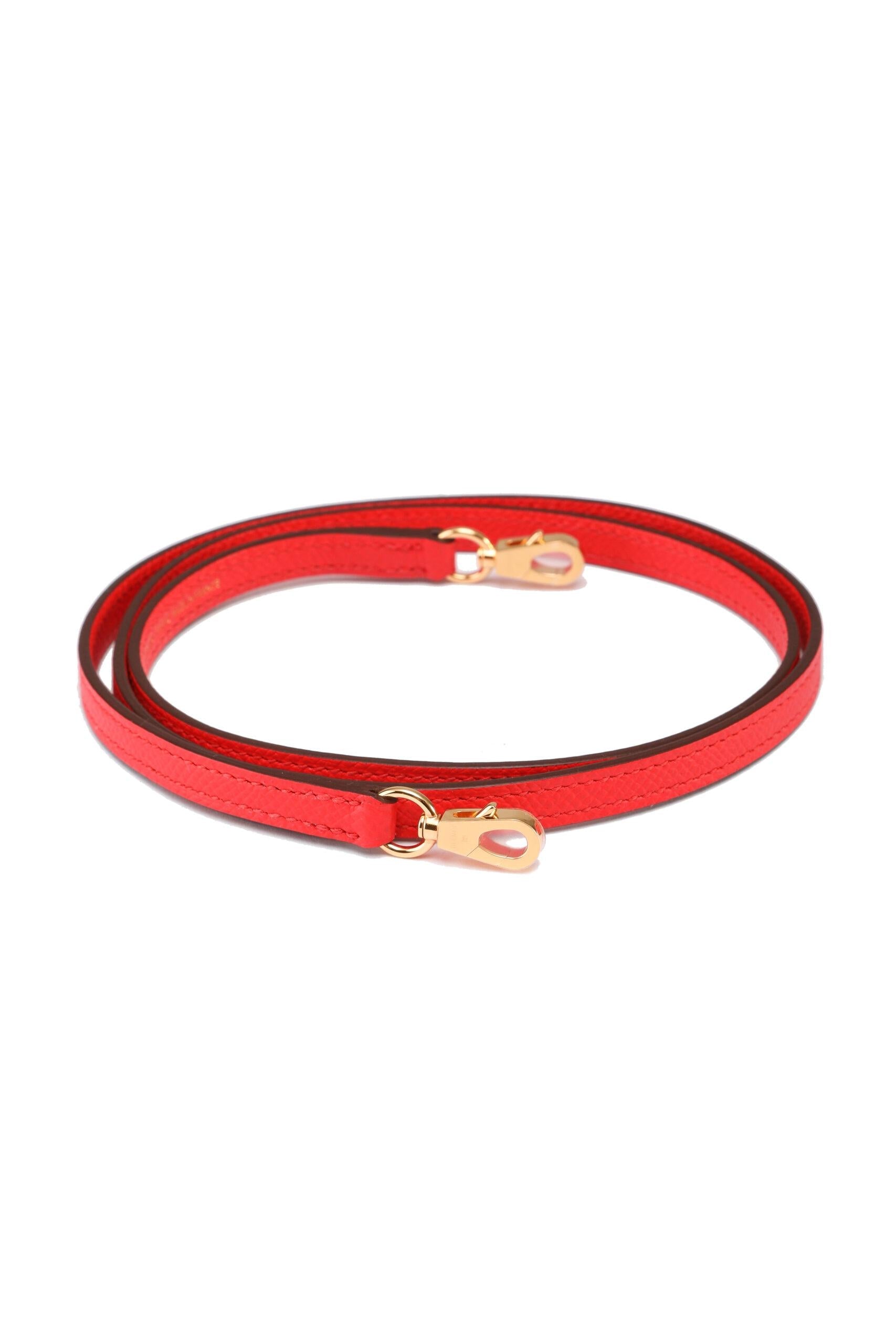 Hermès Mini Kelly 20 II Rouge De Coeur Veau Epsom