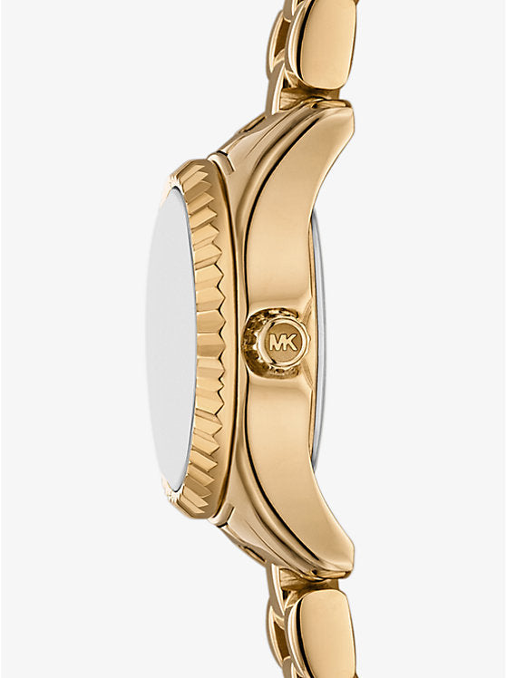 Michael Kors
Montre miniature Lexington de ton or à pavé
