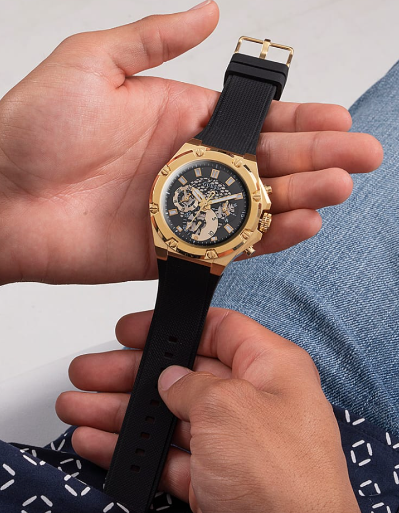 Montre Guess pour Homme Third Gear Dorée